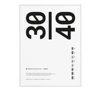 Wooden frame White 50x70