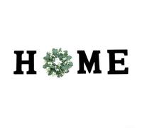 Wooden Frame Wreath 30cm for Modern Minimalist Style | Realistic green foliage, 25cm size, plastic stems, easy to hang, for versatile wall decoration