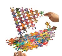 Wooden Frog Jigsaw, Educational Fun, 12 Piece Set with Material, Animal Matching Toy Accessory, Learning with Colorful Design, Parent Child Activity Tool for Preschool