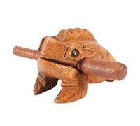 Wooden Frog, Thailand Traditional Wood Musical Instrument Tone Block Craft Lucky Frogs Croaking Instruments Home Office Decoration Tool for Gift(#2)