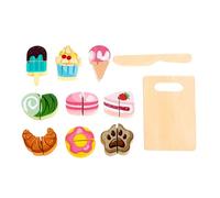 Wooden Fruit Toys, Educational Preschool Play Set, Food Cutting Learning Game, Fine Motor Skill Development Kit, for Girls Boys Classroom Home Learning Role Play Kitchen Toy Cognitive Growth Use