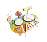Wooden Function Multi Drum Music Table For Children Learning Early Experience