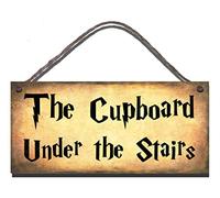 Wooden Funny Sign The Cupboard Under The Stairs Shabby Chic Birthday Occasion Wall Plaque Gift Present