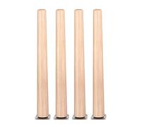 Wooden Furniture LegsRectangular Replacement Feet for Tables Cabinets Sofas Nightstands4 Pack (50cm) Durable Stylish Natural Wood Finish