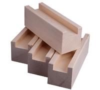 Wooden Furniture Risers 4 Pack Solid Wood Cone Shaped Bed & Sofa Elevators Cabinet Legs for Sofas TV Stands Tables and Beds - Boost Height & Style