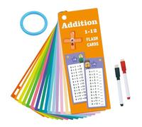 Wooden Games for Kids Ages 3-5 Learning Cards For Children's Bridge Program Between Kindergarten And Elementary School Focusing On Addition Subtraction Multiplication And Color Eggs (Orange, 18×7×1cm)