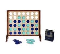 Wooden Garden 4-in-a-Row Game - Sky Blue and Navy (UK)