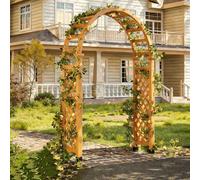 Wooden Garden Arch Pera Outdoor Trellis for Climbing Plants Support for Garden Weddings Yellow Arbor for Patios & Lns Perfect for Christmas Decor