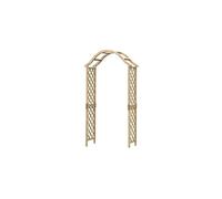 Wooden Garden Arch with Curved Top (Tan)