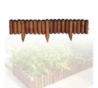 Wooden Garden Edging Border with Spikes - Durable Landscape Edging for Easy Installation Decorative Lawn Borders EcoFriendly Garden Borders for Flower Beds and Pathways