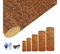 Wooden Garden Fence - Bamboo Canes 50-180cm for Fencing & Decorationand Stylish Bamboo Sticks for Outdoor Privacy and Landscape Design (50x200cm)