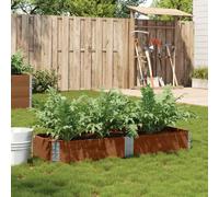 Wooden Garden Planter Dark Brown 150x50x21.5cm Solid Pine Stackable Foldable Bed