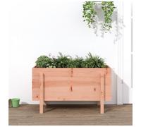 Wooden Garden Planter Natural Douglas 101x50x57cm Solid Pinewood Rustic Large XL