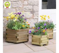 Wooden Garden Planter Set Marford Planter Set By Zest Outdoor Living