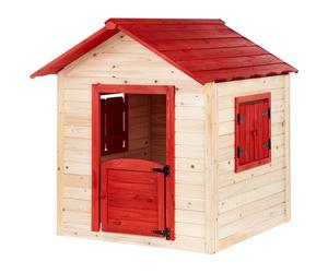 Wooden Garden Playhouse Light Wood PELOPIO