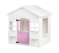 Wooden Garden Playhouse White NIKAIA