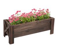 Outsunny Wooden Garden Raised Bed Planter Grow Containers Pot,
