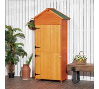 OutSunny Garden Shed 0.52 x 0.84 x 1.88 m Teak