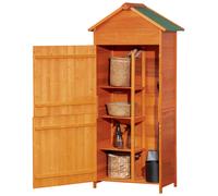 OutSunny Garden Shed 0.52 x 0.84 x 1.88 m Teak