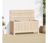 Wooden Garden Storage Box 121cm Pine Cushion Chest Outdoor Gas Lift Lid