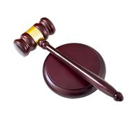 Wooden Gavel, Wooden Gavel and Sound Block Set Red Brown 24.5x8.7cm Hammer 12cm Base for Legal Auctions