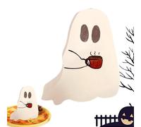 Wooden Ghost Decor, Halloween Decorations Ghost Wood,Cute Ghost Signs | Tiered Tray Decor for Halloween, Ghost Signs, Ghost Figurine, Farm, Table Sign
