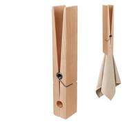 Wooden Giant Clothespins - 12 Inch Clothespin Bathroom Towel Holder | Large Wall Towel Hooks Craft Supplies | Heavy Duty Wood Clothes Pins | For Crafts Wedding Farmhouse Bathroom