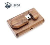 Wooden Gift Box USB Fast Walnut 8 gb