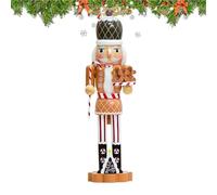 Wooden Gingerbread Christmas Decorations - Christmas Gingerbread Figures Decoration - Festival Holiday Desk Display Ornament Figurines Doll for Shelf Entry Cabinets Desktop Table Windowsills Fireplace