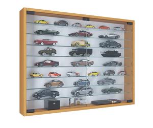 Wooden Glass Hanging Display Case Wall Display Case Collectible Deco Collector Showcase Mandosa XXL
