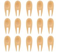 Wooden Golf Green Divot Repair Tool: 15Pcs Golfs Divot Tool Divot Tool Divot Marker Tool Pitch Fork Golf Divot Fixer Training Repair Fork Man Bamboo Stick Mini