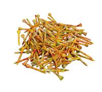 Wooden Golf Tees, Colourful Tees, Practical Swing Training Set, 50 Pieces with Ball Holder for Garden and Golf Course
