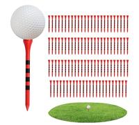Wooden golf tees: multicoloured striped pegs, golf accessories for courses đe practice, tools d´e practice dГ dé dé swing training, tees for golf and wood | Clavi