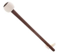 Wooden Gong Mallet with 25x3.3x3.3cm Handle for Chimes | Soft Attack, High Fidelity Sound, White Finish, for Xylophones, Recording Sessions and Cultural Events