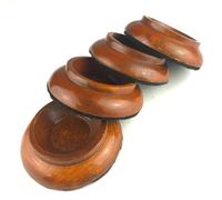 Wooden Grand Piano Castor/Caster Cups, Furniture Pads 3 1/2" (Set of 4)