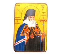 Wooden Greek Christian Orthodox Wood Icon of Saint Lucas Luke / A0