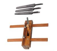 Wooden Grooving Planer with Carbon Steel Blade for Precise Wood Trimming, Polishing, and Carpentry Woodworking Hand Tool (F)
