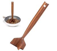 Wooden Ground Beef Masher, Meat Chopper for Ground Beef, Hamburger Chopper Utensil, Non-Stick Mince Masher with 4 Heads, Multifunctional Heat Resistant Masher and Mix for Beef, Turkey, Sausage