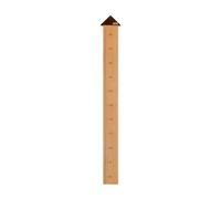 Wooden Growth Chart For Kids Height , 180cm , Two-piece Height Ruler, Standard Version, Beech Wood With Black Walnut Top