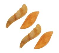 Wooden Gua Sha Board 4pcs Wooden Guasha Board Set Multi-Function Portable Massage Scraper for Face Neck Shoulder