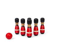 Wooden Guardsman Soldier Skittles - 6 skittles with ball bowling game - New