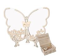 Wooden Guest Book - Wedding Reception Keepsake, Alternative Guest Book | Personalised Book for Birthdays, Engagements, Graduations, Celebrations and Treasured Special Occasions