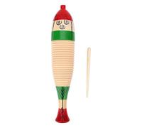 Wooden Guiro - Effortless Playing Guiro Instrument Fish Shaped | Strong and Durable latin percussionn Instrument | Scraper Guiroo for Kids Toys, Musical Instruments
