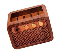 Wooden Guitar Pick Holder Featuring Retro Radio Look Excellent for Guitarists Wooden Pick Stand Vintage