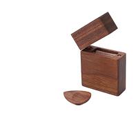 Wooden Guitar Pick Holder, Guitar Pick Case with Lighter Shape Design, Compact Pick Storage for Guitarists and Music Lovers, Includes 1 Pick