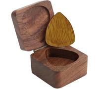 Wooden Guitar Picks, Guitar Pick Holder Set, Personalized Wood Color Guitar Picks with Case, Guitar Pick Organizers for Dad Husband Boyfriend Son Friends/348 (Color : E, Size : One Size)