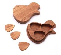 Wooden Guitar Picks - Wooden Guitar Picks Gift Box - Cool Guitar Accessories, Picks for Acoustic Guitar, Wooden Guitar Pick Box for Music Teacher