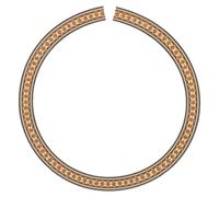 Wooden Guitar Rosette Soundhole Decor for Acoustic Folk Guitars | Inlay Ring, Beige Diamond Pattern, Vintage Artistry, Studio and Luthier Use, Natural Wood Texture