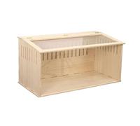 Wooden Habitat for Hamsters with Openable Top for Chicken Nesting And Feeding, Opaque sides 40cm