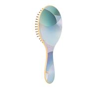 Wooden Hair Brush Abstract Lines Stain Modern Decor Paddle Brush For Fine Hair Wooden Hairbrush For Women Massage Hair Brush